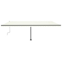 Tenda da Sole Autoportante Manuale Retrattile 600x300 cm Crema 3069797