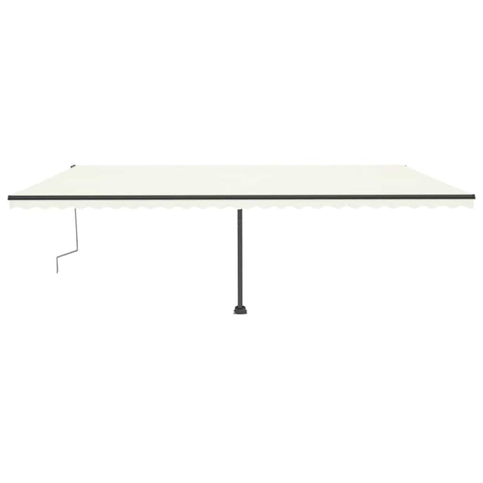 Tenda da Sole Autoportante Manuale Retrattile 600x300 cm Crema 3069797