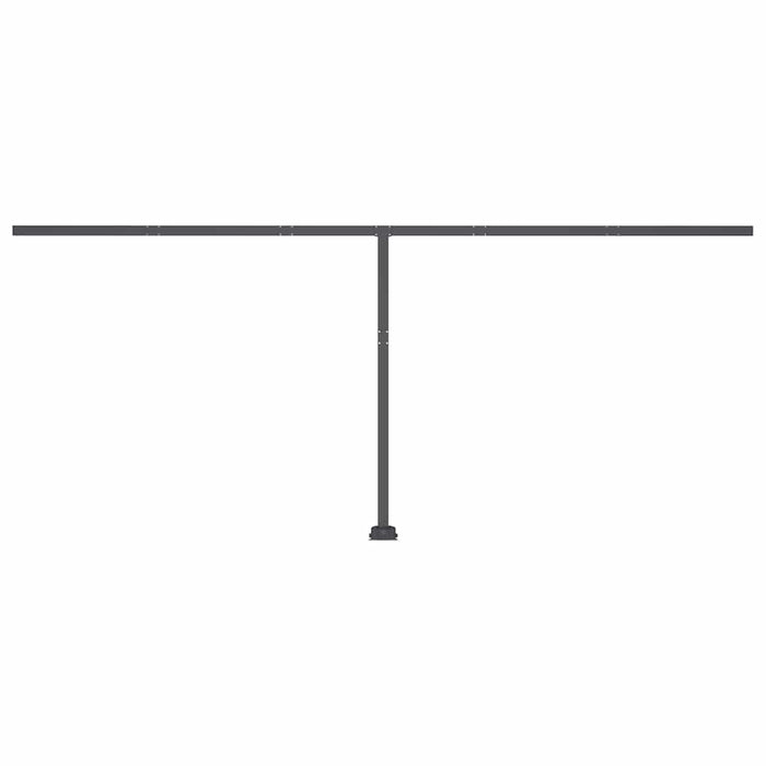 Tenda da Sole Retrattile Manuale con LED 600x300 cm Crema 3069802