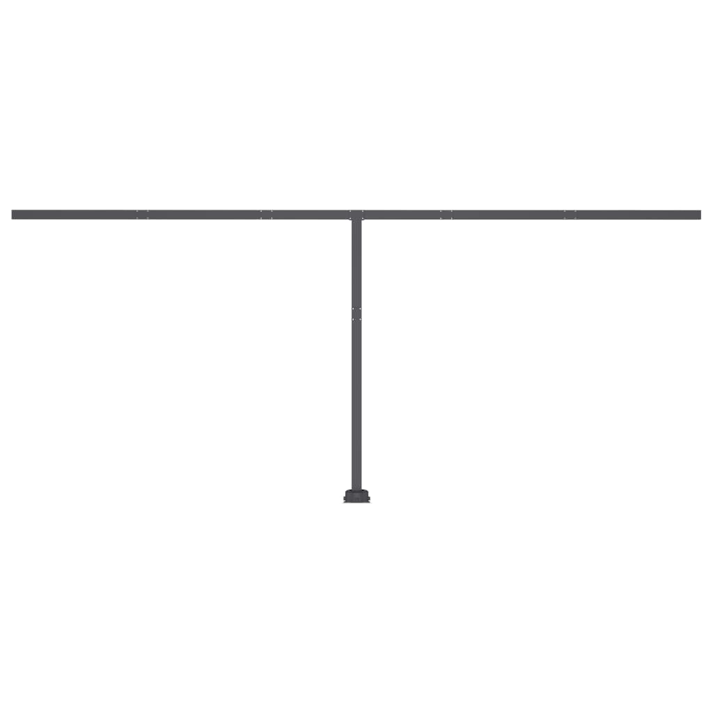 Tenda da Sole Autoportante Automatica 600x300 cm Gialla Bianca 3069808