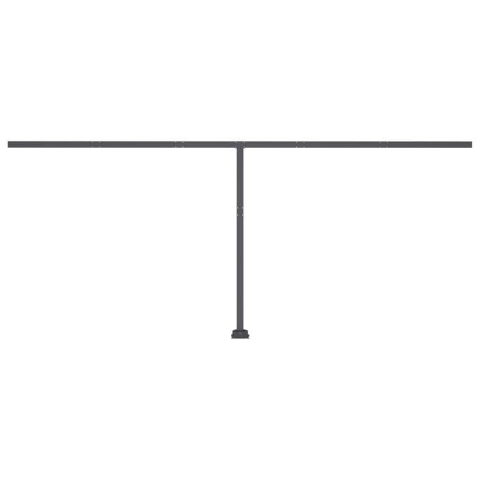 Tenda da Sole Autoportante Automatica 600x300 cm Gialla Bianca 3069808