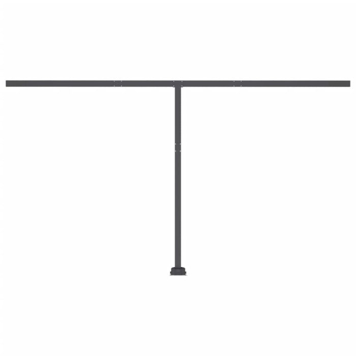 Tenda da Sole Retrattile Manuale con LED 400x350 cm Crema 3069822