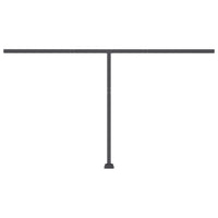 Tenda da Sole Retrattile Manuale LED 400x350 cm Giallo Bianco 3069823