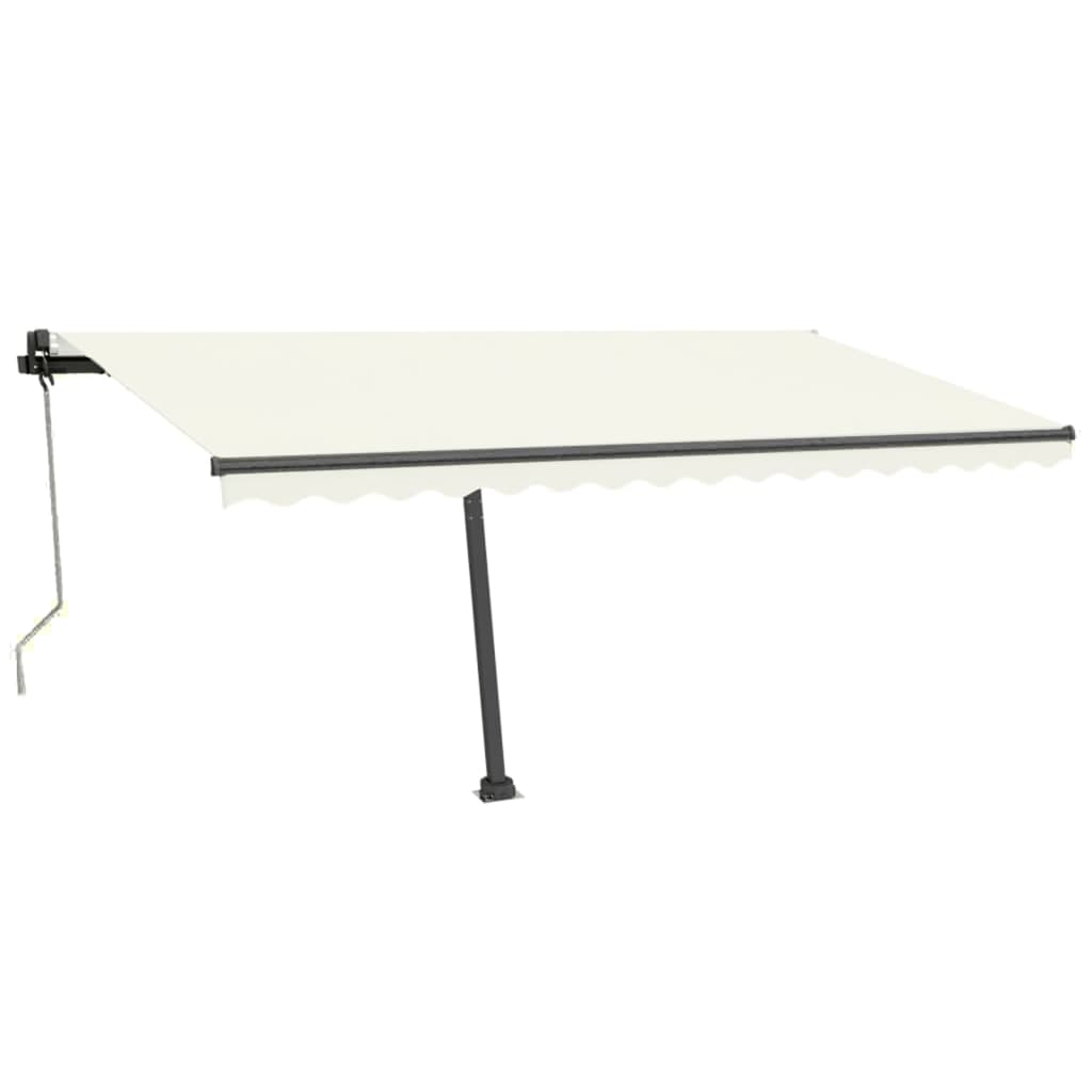 Tenda Automatica con Sensore Vento e LED 400x350 cm Crema 3069832