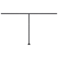 Tenda Retrattile Manuale con Palo 450x350 cm Arancione Marrone 3069836