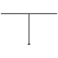 Tenda da Sole Retrattile Manuale LED 450x350 cm Crema 3069842