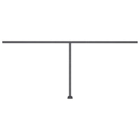 Tenda da Sole Retrattile Manuale LED 500x350 cm Blu e Bianca 3069861