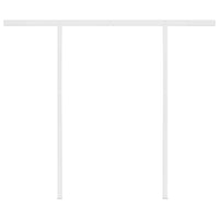 Tenda da Sole Retrattile Automatica con Pali 3x2,5 m Crema 3069907