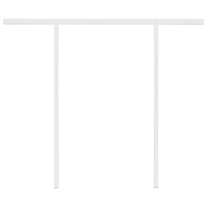 Tenda da Sole Retrattile Automatica Pali 3,5x2,5m Gialla Bianca 3069928