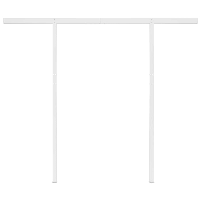 Tenda da Sole Retrattile Automatica Pali 3,5x2,5m Gialla Bianca 3069928