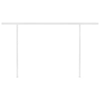 Tenda da Sole Retrattile Manuale con LED 4,5x3 m Gialla Bianca cod mxl 66423