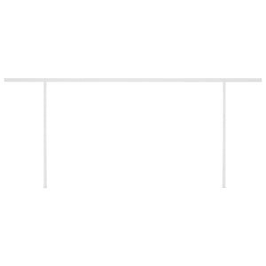 Tenda Retrattile Automatica con Pali 5x3 m Arancio e Marrone