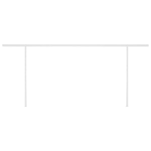 Tenda da Sole Retrattile Manuale con Pali 6x3m Crema 3069997