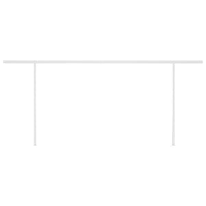 Tenda da Sole Retrattile Manuale con LED 6x3 m Crema 3070002