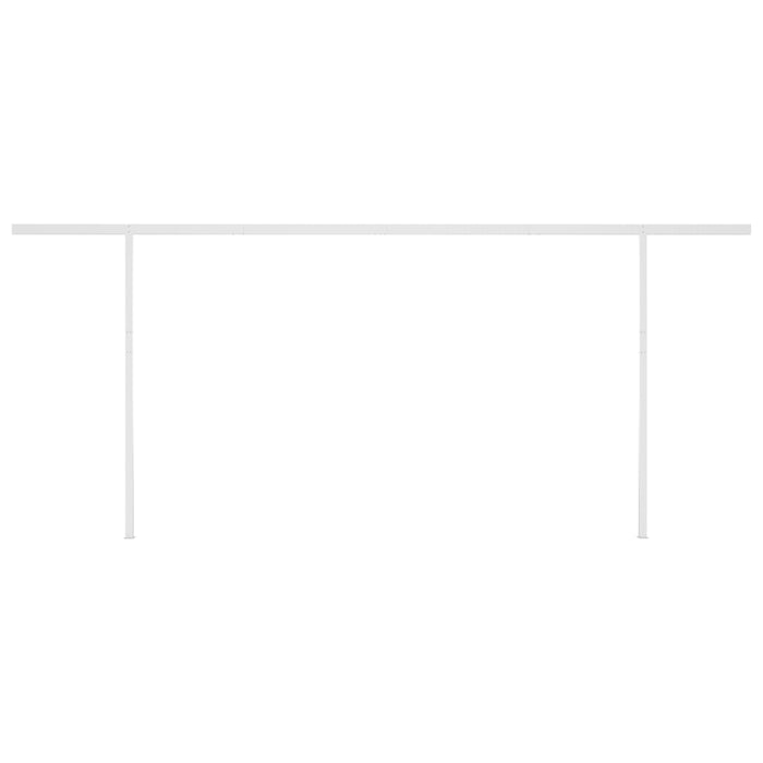 Tenda Automatica con Sensore Vento e LED 6x3 m Arancio Marrone 3070015