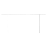 Tenda da Sole Retrattile Manuale con Pali 5x3,5 m Crema 3070057