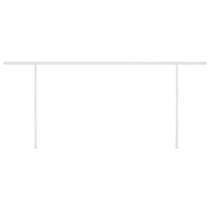 Tenda da Sole Retrattile Manuale con Pali 5x3,5 m Crema 3070057