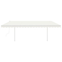 Tendada Sole Retrattile Automatica con Pali 5x3,5 m Cremacod mxl 128303