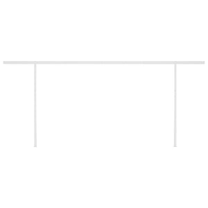 Tenda Retrattile Automatica con Pali 5x3,5 m Arancione Marrone 3070070