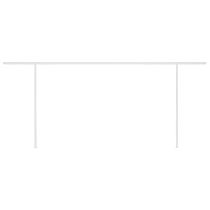 Tenda da Sole Retrattile Manuale con Pali 6x3,5 m Blu e Bianca cod mxl 43799