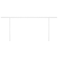 Tenda da Sole Retrattile Manuale con LED 6x3,5 m Gialla Bianca 3070083