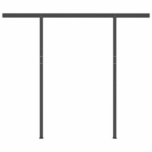 Tenda da Sole Retrattile Manuale con LED 3x2,5m Antracite 3070104