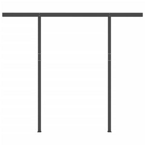 Tenda da Sole Retrattile Automatica Pali 3x2,5m Gialla Bianca 3070108