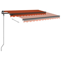 Tenda da Sole Retrattile Automatica 3x2,5 m Arancio Marrone 3070110