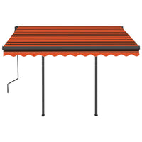 Tenda da Sole Retrattile Automatica 3x2,5 m Arancio Marrone 3070110