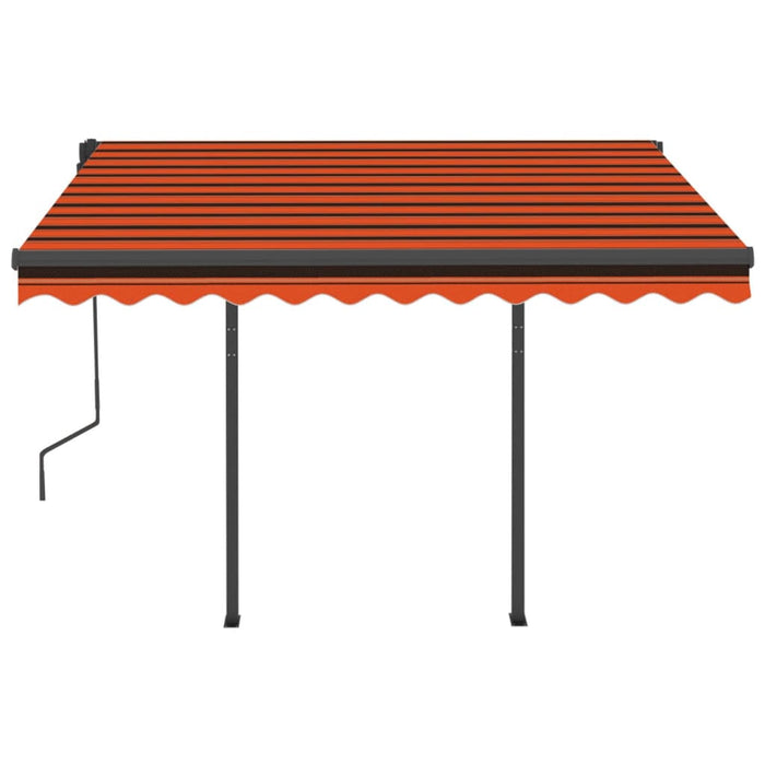 Tenda da Sole Retrattile Automatica 3x2,5 m Arancio Marrone 3070110