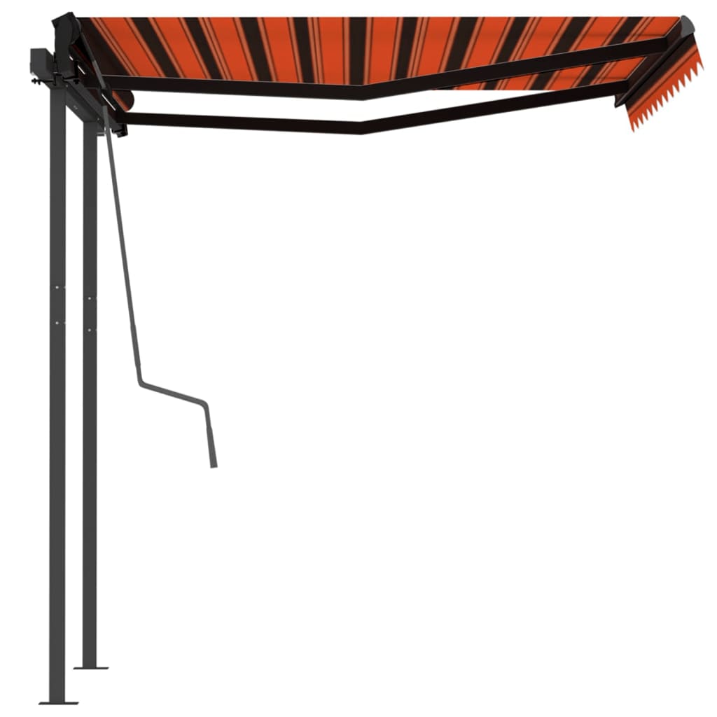 Tenda da Sole Retrattile Automatica 3x2,5 m Arancio Marrone 3070110