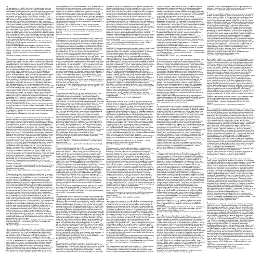 Tenda da Sole Retrattile Manuale con LED 3,5x2,5m Blu e Bianca 3070121