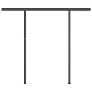 Tenda da Sole Retrattile Automatica Pali 3,5x2,5m Gialla Bianca 3070128