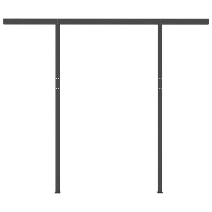 Tenda da Sole Retrattile Automatica Pali 3,5x2,5m Gialla Bianca 3070128