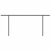 Tenda da Sole Retrattile Manuale con Pali 6x3 m Antracite cod mxl 43837