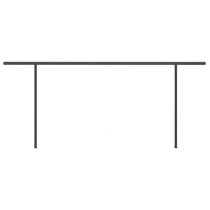 Tenda da Sole Retrattile Manuale con LED 6x3 m Antracite 3070204