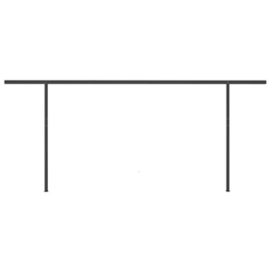 Tenda Automatica con Sensore Vento e LED 6x3 m Arancio Marrone 3070215