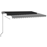Tendada Sole Retrattile Manuale con LED 4x3,5 m Antracitecod mxl 120632