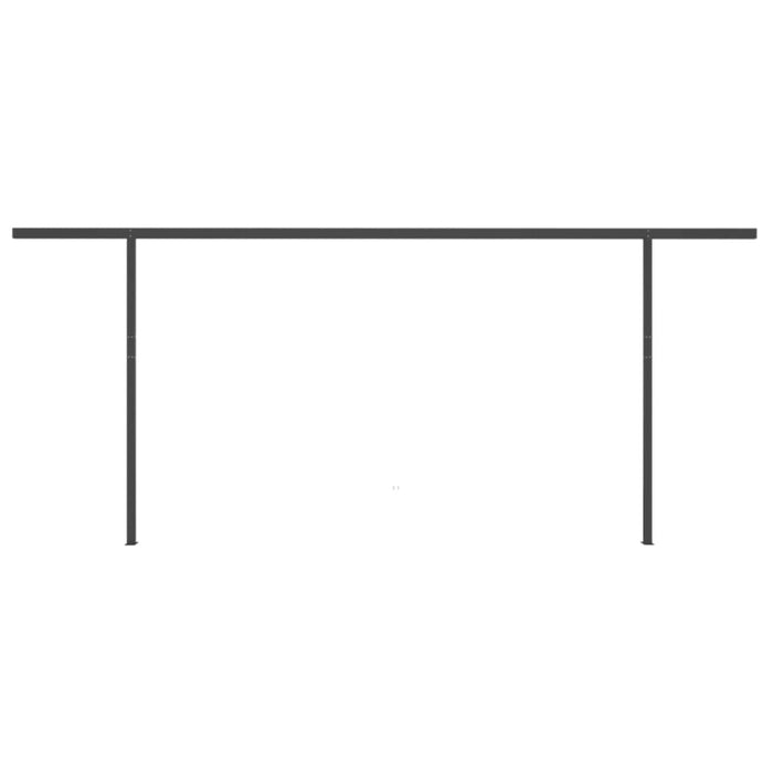 Tenda da Sole Retrattile Manuale con LED 6x3,5 m Antracite cod mxl 55254