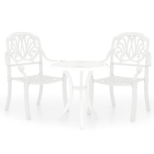 Set da Bistrot 3 pz in Alluminio Pressofuso Bianco 3070567