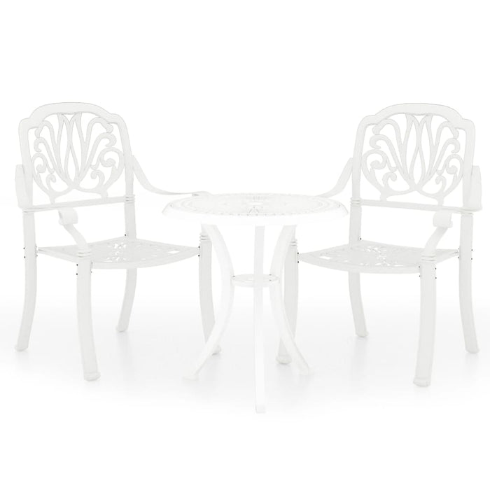 Set da Bistrot 3 pz in Alluminio Pressofuso Bianco 3070567