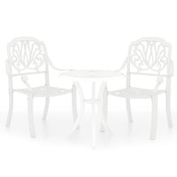 Set da Bistrot 3 pz in Alluminio Pressofuso Bianco 3070567