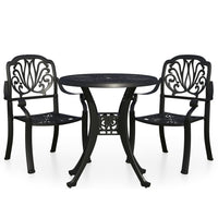 Set da Bistrot 3 pz in Alluminio Pressofuso Nerocod mxl 72723