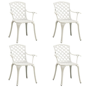 Set da Bistrot 5 pz in Alluminio Pressofuso Bianco 3070612