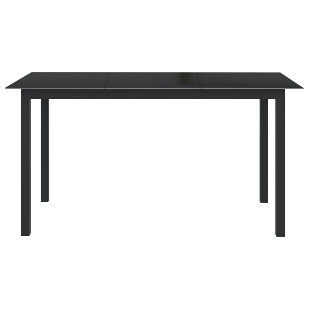 Set da Pranzo da Giardino 10 pz Nero e Antracite 3070645