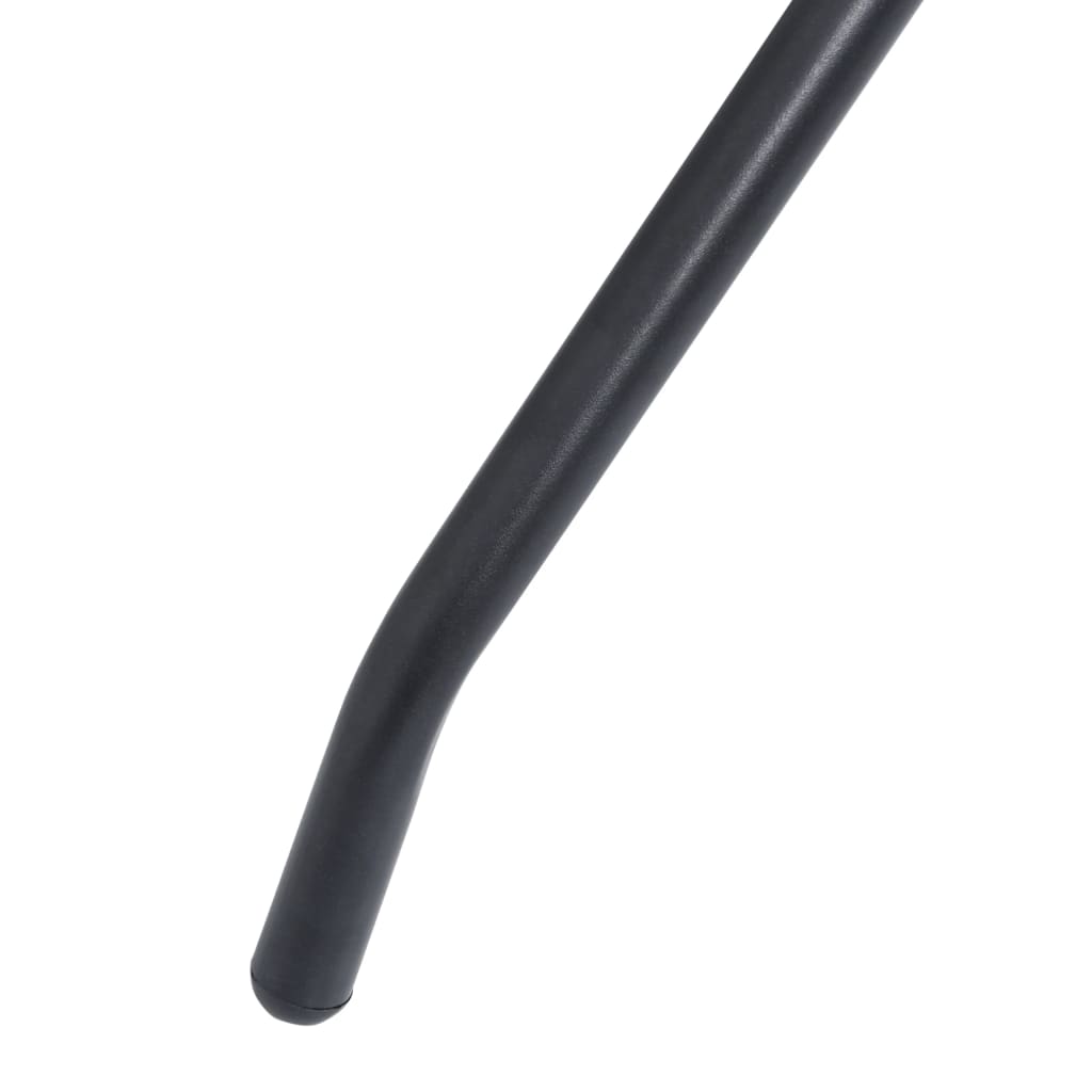 Set Mobili Pranzo per Giardino 5 pz in Alluminio Textilene Nero 3070656