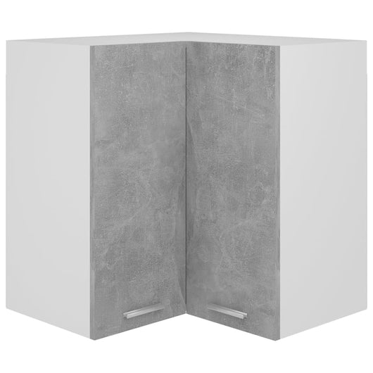 Pensile Angolare Grigio Cemento 57x57x60cm in Legno Multistratocod mxl 97367