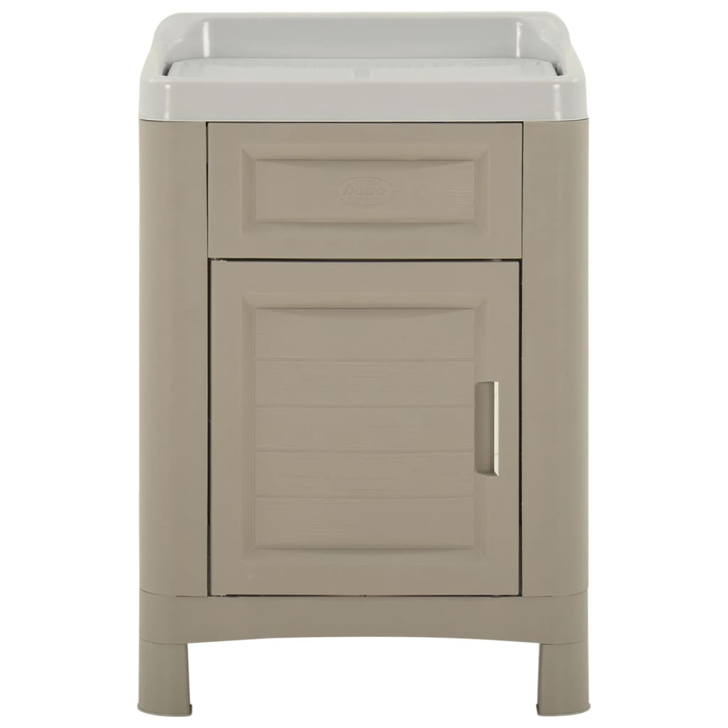 Mobiletto per Lavanderia 60x51x89 cm Sabbia 331327