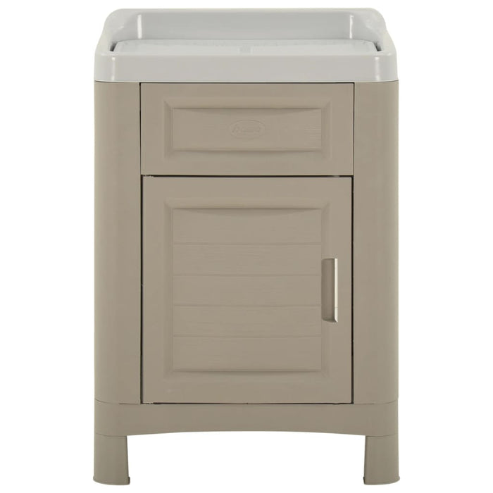 Mobiletto per Lavanderia 60x51x89 cm Sabbia 331327