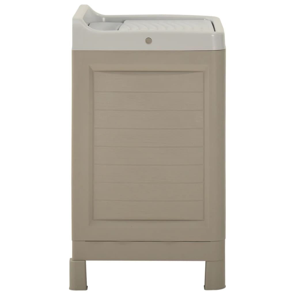 Mobiletto per Lavanderia 60x51x89 cm Sabbia 331327